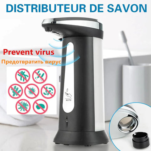 Automatic Soap Dispenser, Smart Sensor ABS Touch-Free Soap Dispenser 400Ml