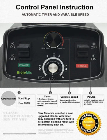 Automatic Timer Blender, Multi-Function Juicer for Making Healthy Juices