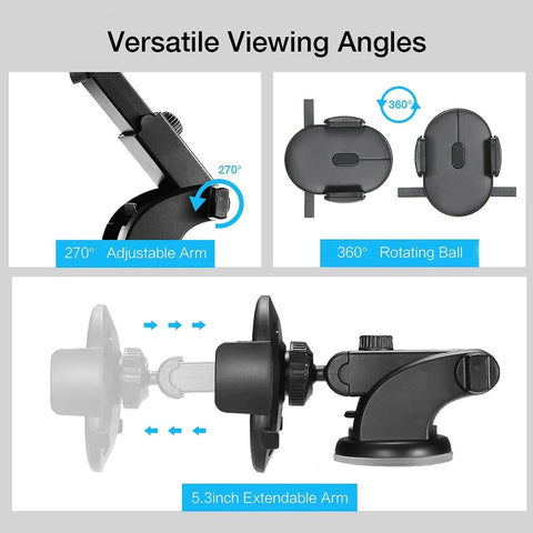 Automatically Locking Windshield Phone Holder - Universal FIt