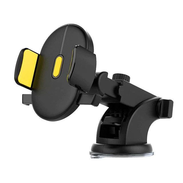 Automatically Locking Windshield Phone Holder - Universal FIt evofine yellow 