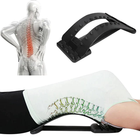 Back Pain Relief - Acupressure Back Stretcher and Massage Ball Set