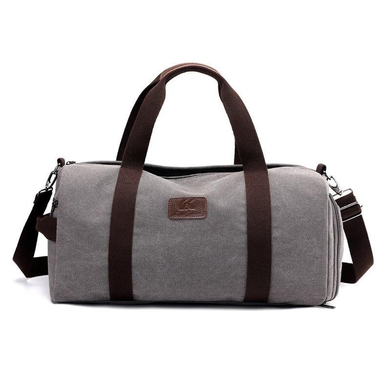 Casual Duffle Bag Weekender Duffel Bag for Men and Women Backpack EvoFine Gray 