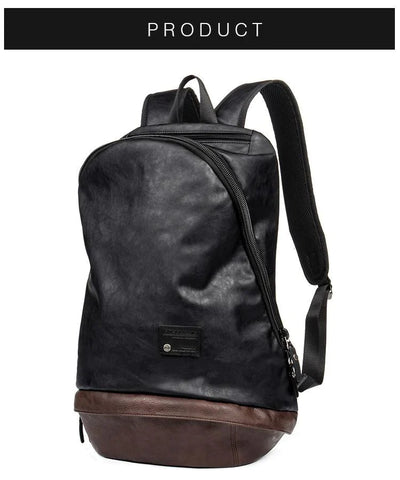 Fashion Travel Backpack - Fashionable Leather Laptop Backpack