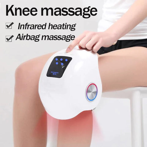 Cordless Compression Knee Massager with Heat and Kneading