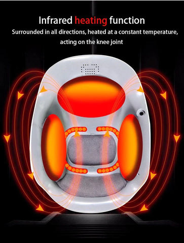 Cordless Compression Knee Massager with Heat and Kneading