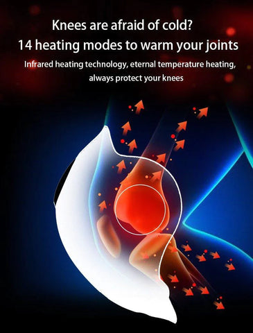 Cordless Compression Knee Massager with Heat and Kneading