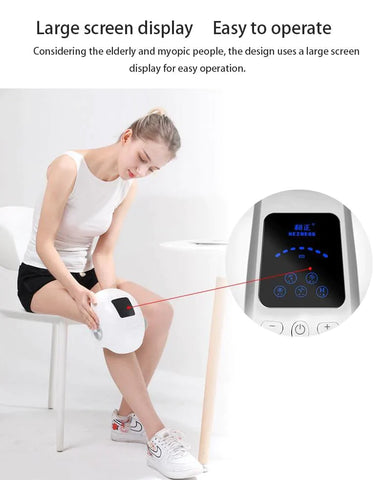Cordless Compression Knee Massager with Heat and Kneading
