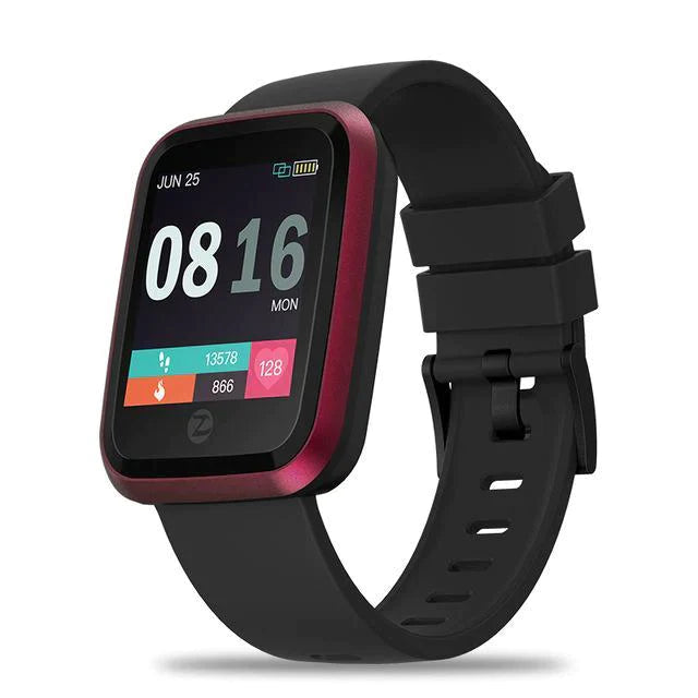 Crystal Smart Fitness Waterproof Smartwatch For Android IOS EvoFine Pink 