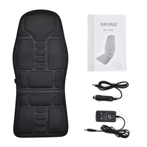 Electric Heating Massage Seat Cushion - Back Massager with Heat