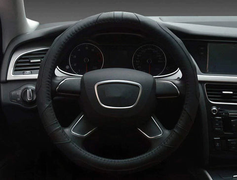 EvoFine Genuine Leather Steering Wheel Cover