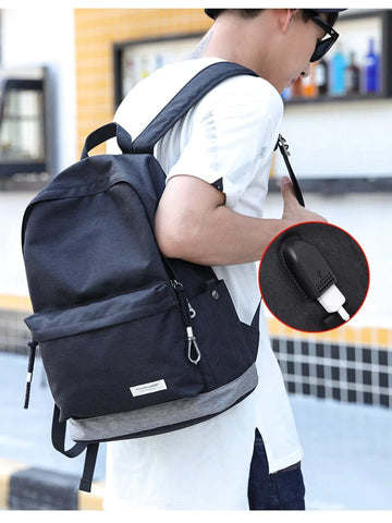 Exclusive Casual Backpack - USB Charging Waterproof