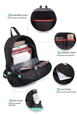 Exclusive Casual Backpack - USB Charging Waterproof