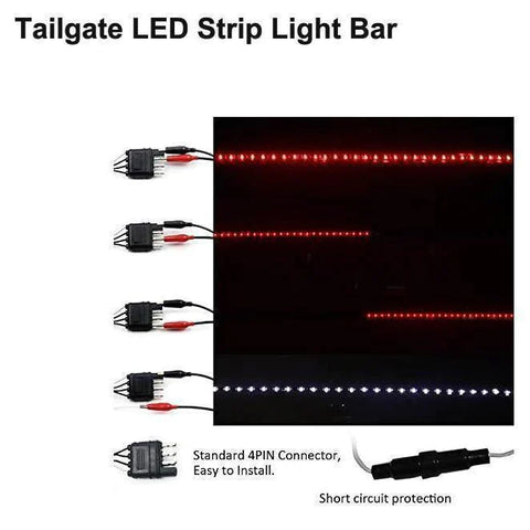 Exclusive led tailgate light bar