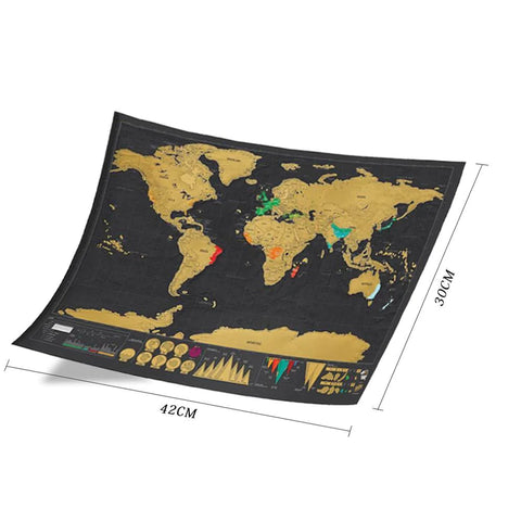 Exclusive World Scratch Map