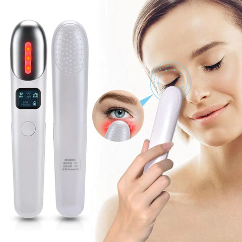 Eye Massager Wand Heat & Sonic Vibration for Dark Circles