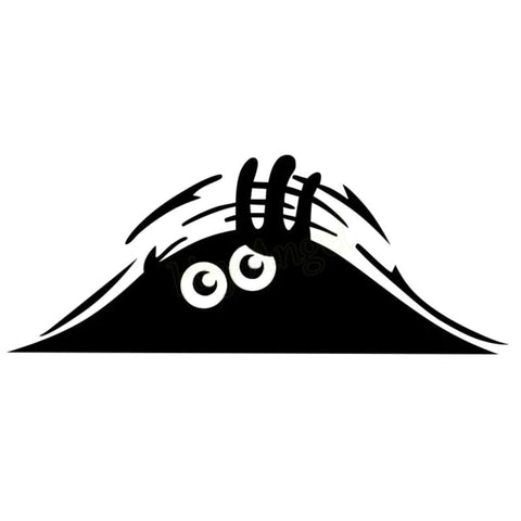 Eyes Peeking Monster Car Sticker