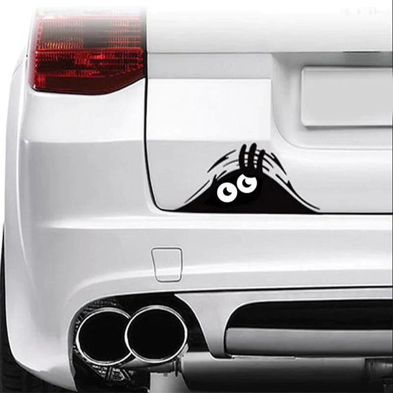 Eyes Peeking Monster Car Sticker