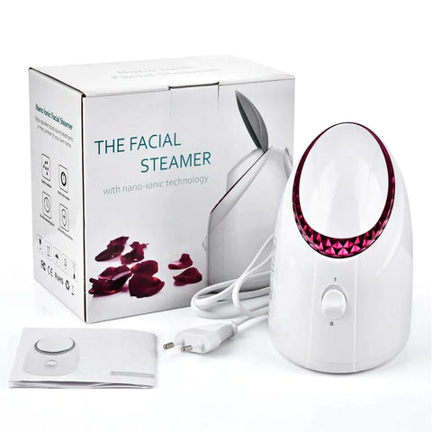 Face Steamer for Facial Deep Cleaning, Nano Ionic Warm Mist Home Facial Spa