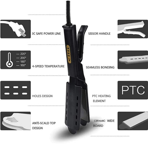 Flat Iron Hair Straightener and Curler