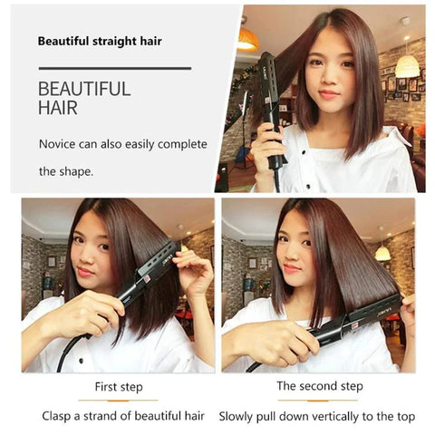 Flat Iron Hair Straightener and Curler