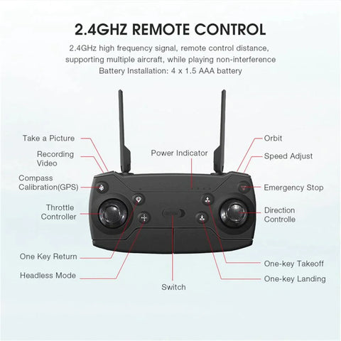 Foldable GPS Drone with 4K Camera for Adults