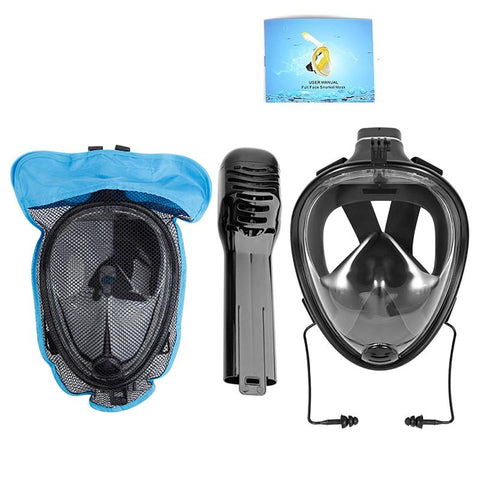 Full Face Snorkeling Mask with Detachable Camera Mount