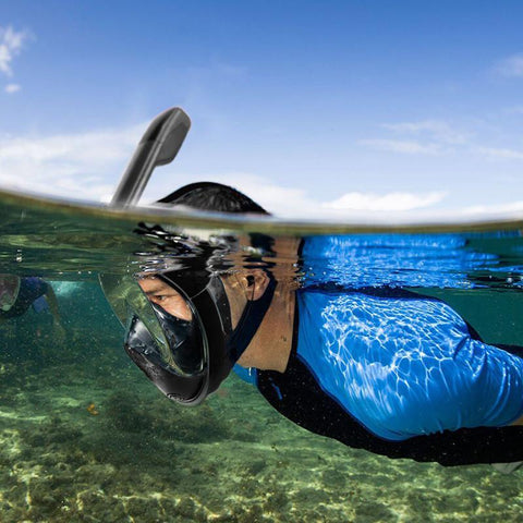 Full Face Snorkeling Mask with Detachable Camera Mount