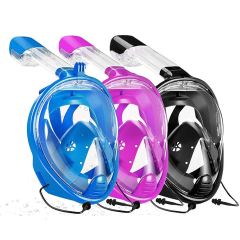 Full Face Snorkeling Mask with Detachable Camera Mount