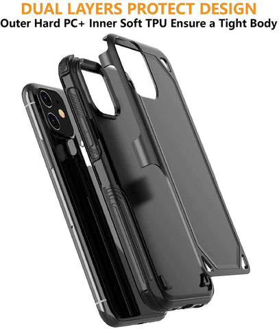 iPhone 11 Pro Max Case Built in Screen Protector 6.5inch