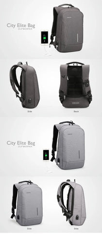 Laptop Anti theft Backpack- Password Lock & Phone Charging