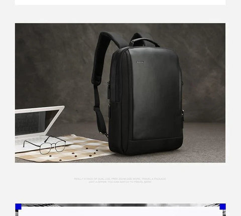 Leather Anti theft Luggage Backpack