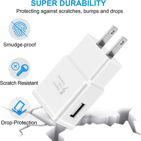 Adaptive Fast Charger, 2-Pack USB Wall Charger Fast