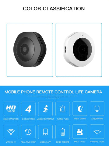 Mini WiFi Camera - Wireless Hidden HD 1080P Portable Small Camera