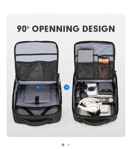 Anti-thief Fashion Backpack 15.6 inch Laptop USB Charging Travel Bag