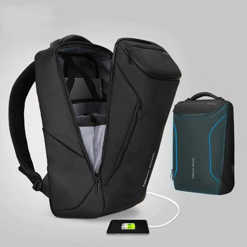 Anti-thief Fashion Backpack 15.6 inch Laptop USB Charging Travel Bag