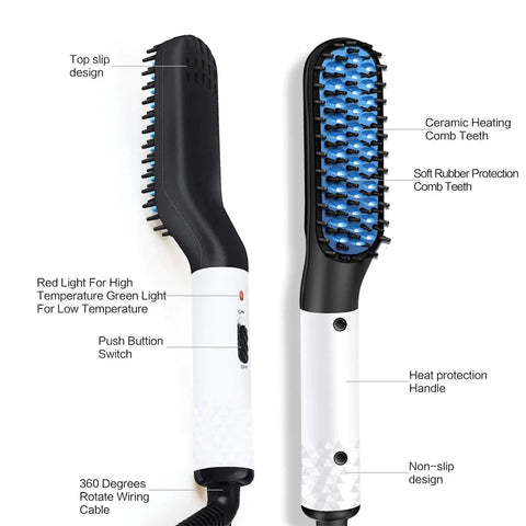 Multifunctional Hair Comb Beard Straightener