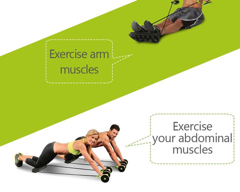 New Sport Core Double AB Roller Wheel Fitness Exercises Equipment