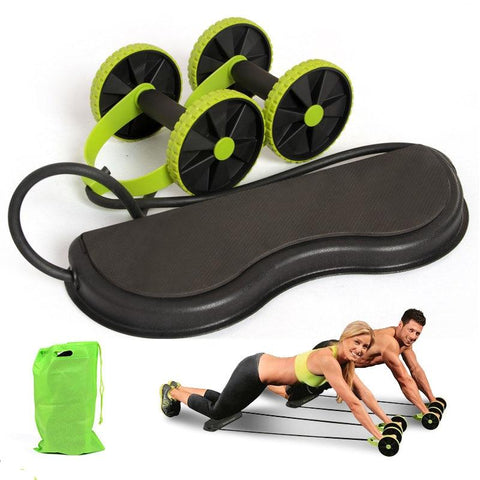 New Sport Core Double AB Roller Wheel Fitness Exercises Equipment