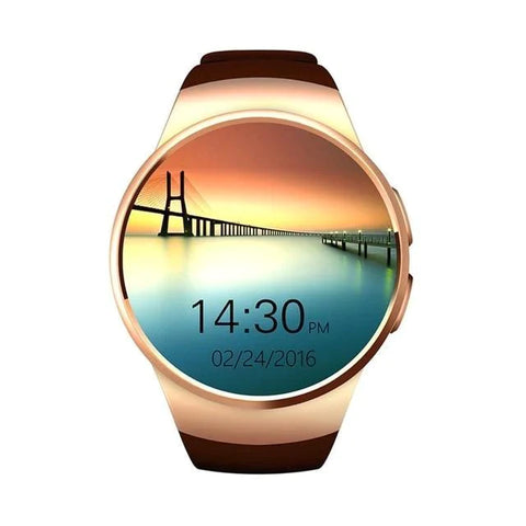 Passometer Monitor Heart Rate Support Smartwatch for IOS Android Evofine Gold 