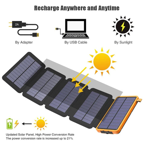 Powerfull Solar Power Bank with Wireless