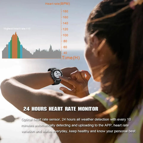 PRO Rugged Smartwatch GPS Heart Rate Monitor Smart watch