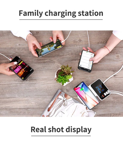 Multiple USB Charger 8 in 1 Port with LCD Display For Smartphone