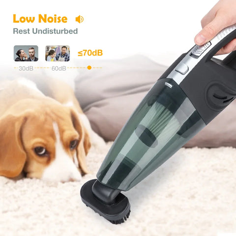 Portable Car Vacuum Cleaner High Power Handheld Kit for Cleaning Car Interior