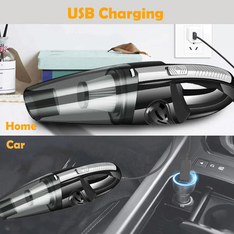 Portable Car Vacuum Cleaner High Power Handheld Kit for Cleaning Car Interior