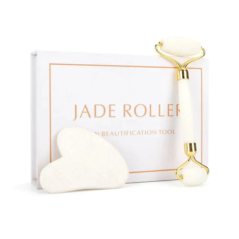 Jade Roller & Gua Sha Facial Massage Beauty Tool