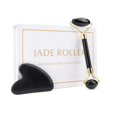 Jade Roller & Gua Sha Facial Massage Beauty Tool