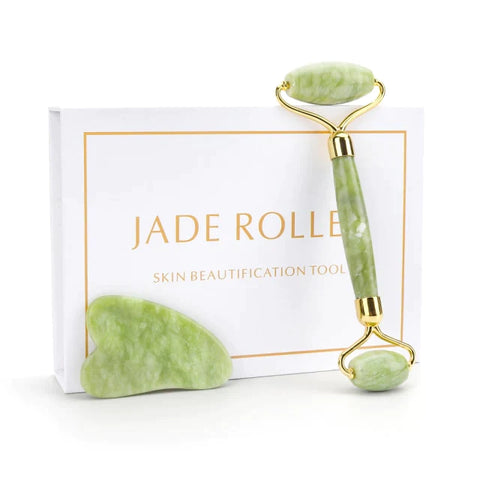 Jade Roller & Gua Sha Facial Massage Beauty Tool