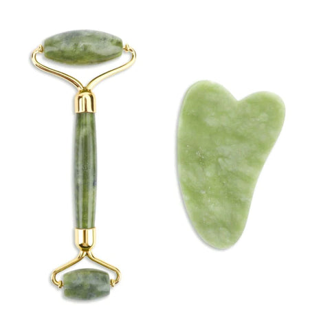 Jade Roller & Gua Sha Facial Massage Beauty Tool