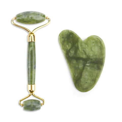 Jade Roller & Gua Sha Facial Massage Beauty Tool