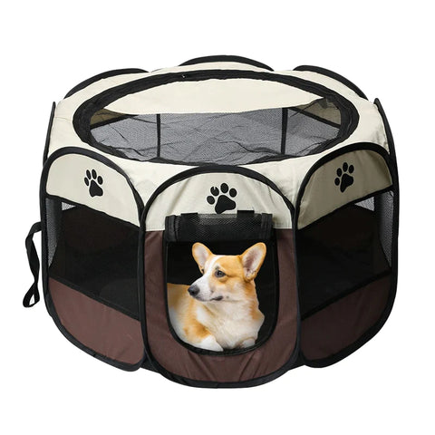 Pet Playpen, Foldable Portable Playpens for Puppies,Dogs,Cats,Rabbits